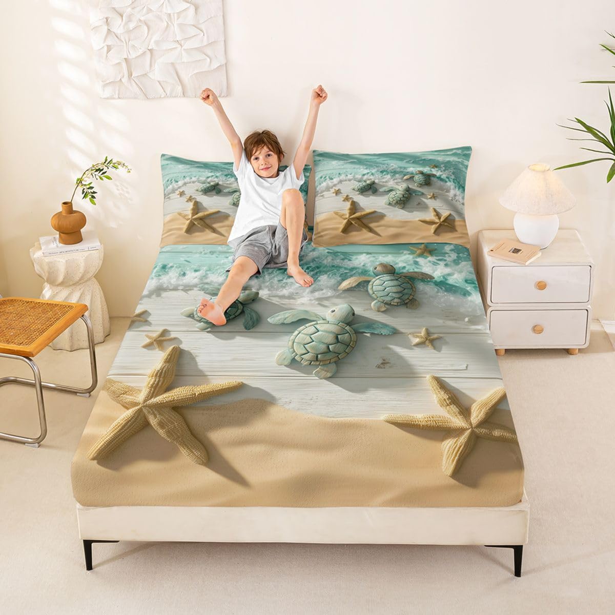 Sandy Shore Turtle Sheet Set