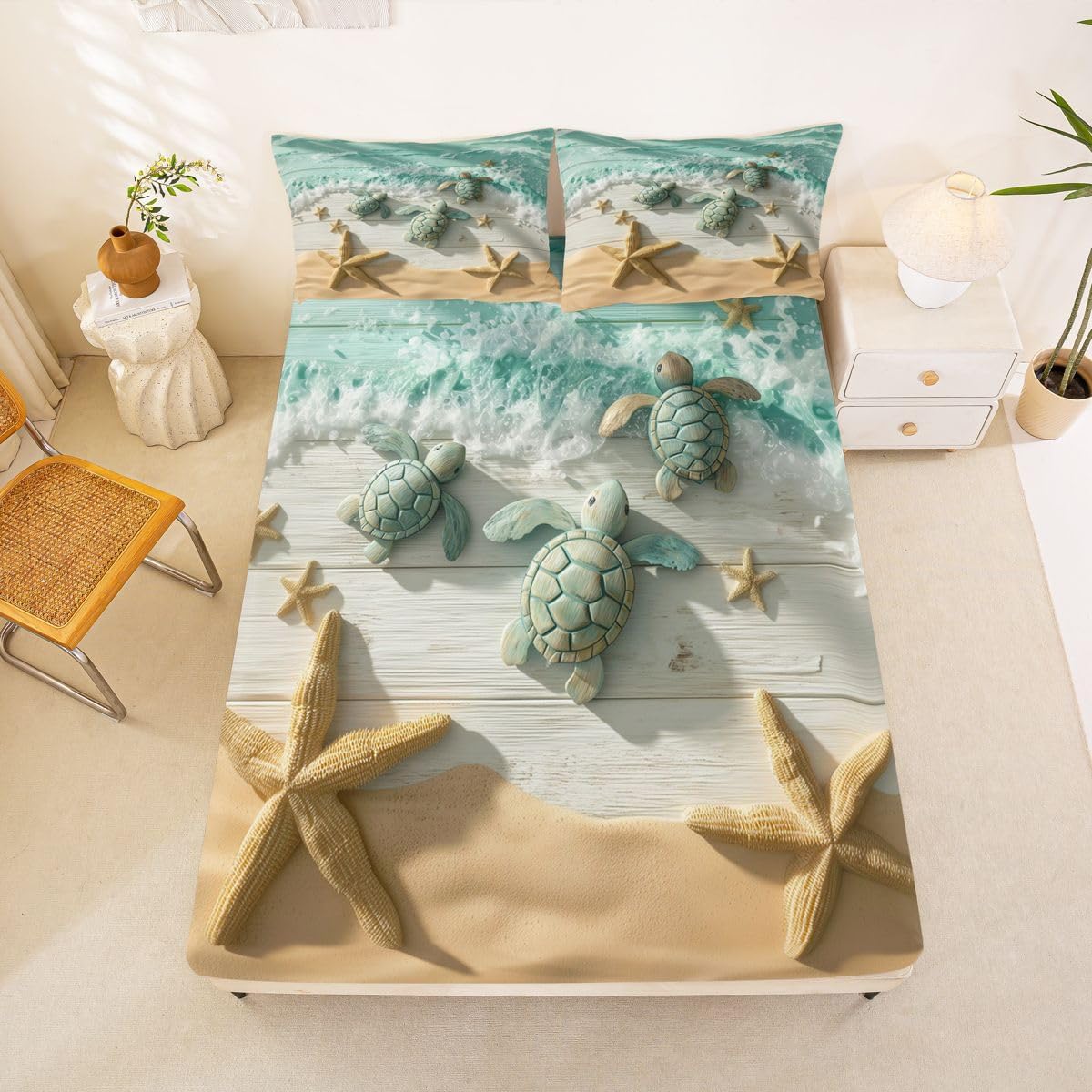 Sandy Shore Turtle Sheet Set