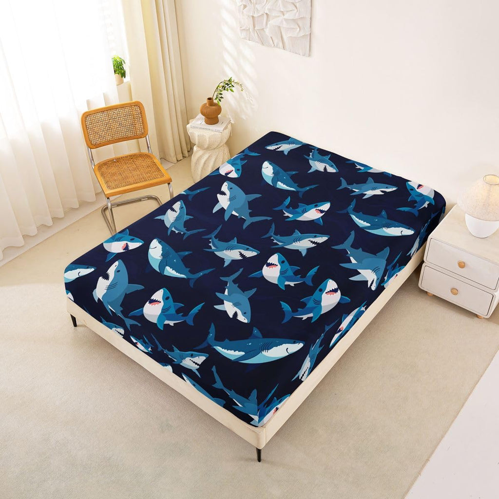 Deep Blue Shark Sheet Set