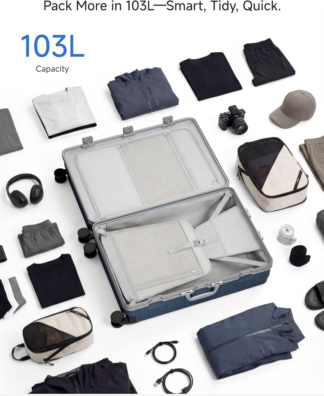 The Aluminum 2-Pack — Silver Set (20" Carry-On + 28" Check-In)