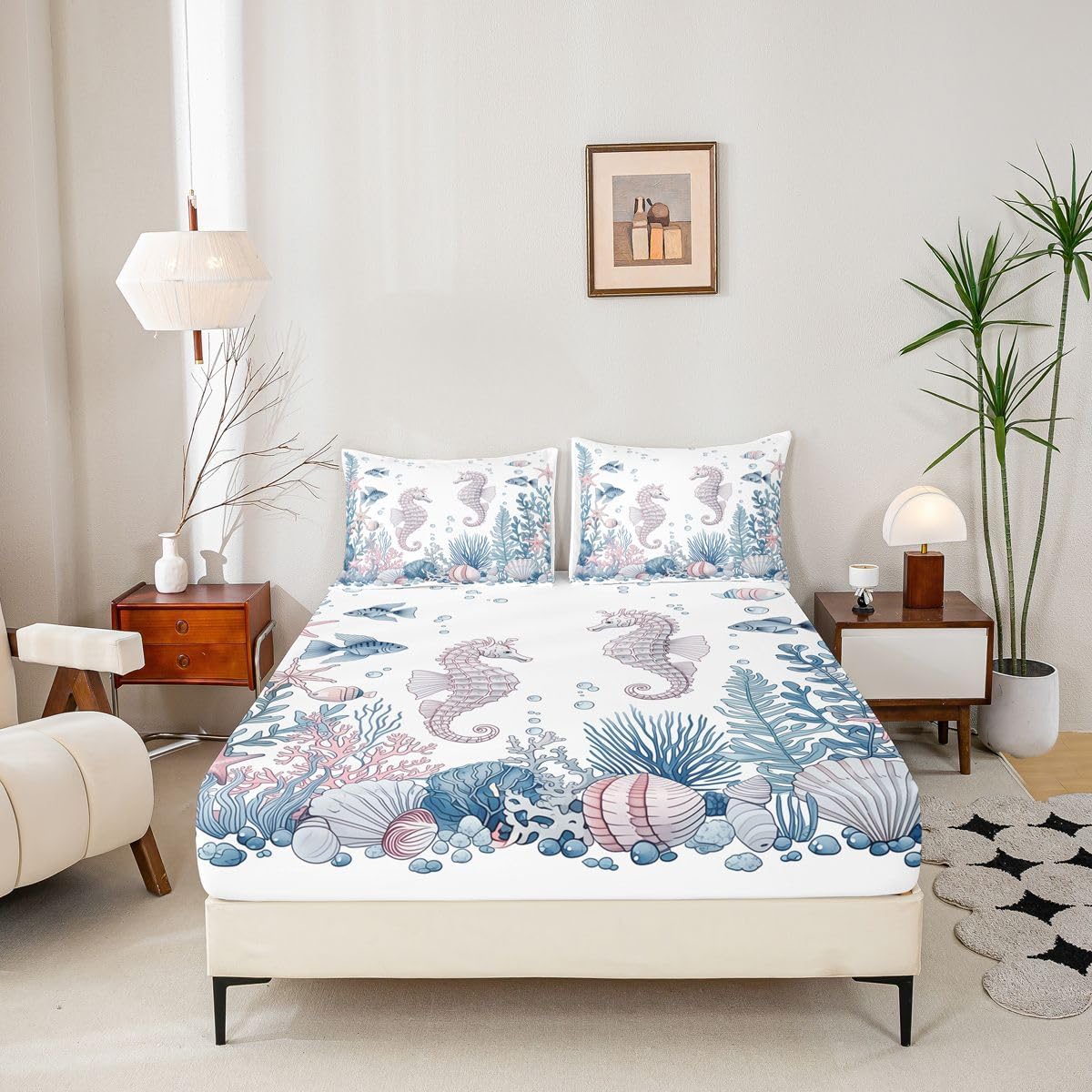 Coral Reef Seahorse Sheet Set
