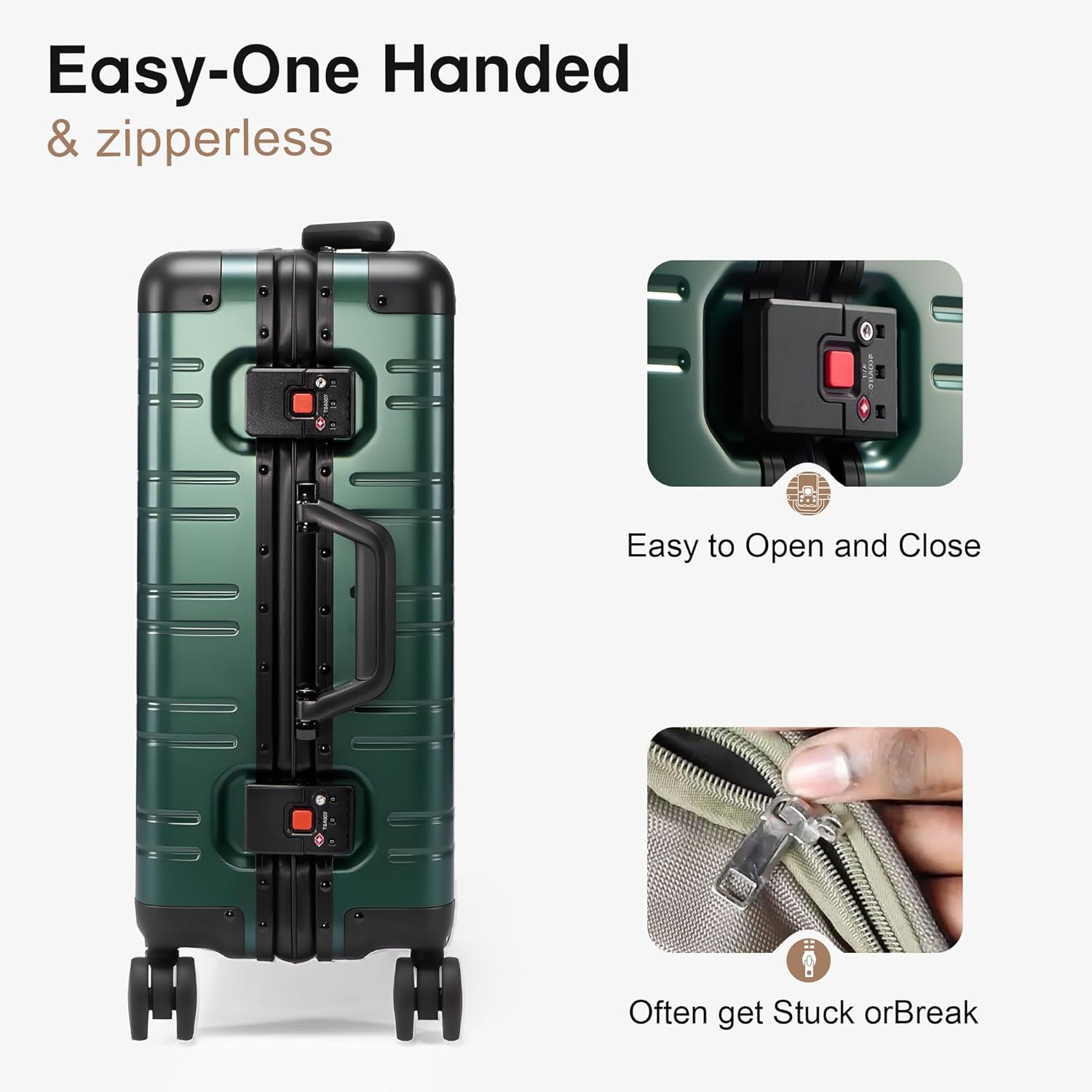 The Emerald Carry-On — Aluminum